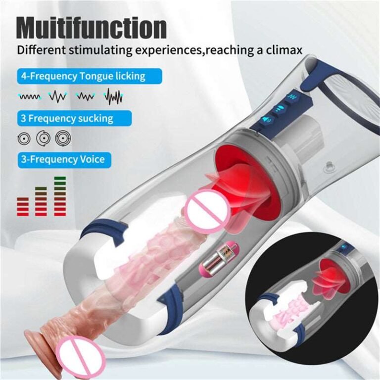 Lurevibe - 007-Ⅱ Tongue Licking Pronunciation Masturbation Cup Male Masturbator - Lurevibe